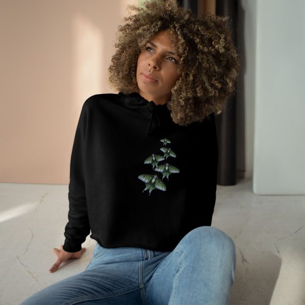 Moth Cropped Hoodie - Image 3