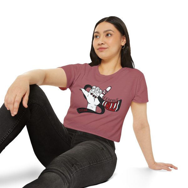 Houston Femme BJJ Original Crop Top - Image 3