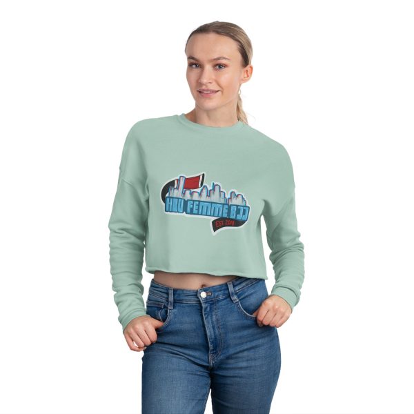 Houston Femme BJJ Skyline Crop Sweatshirt - Image 3
