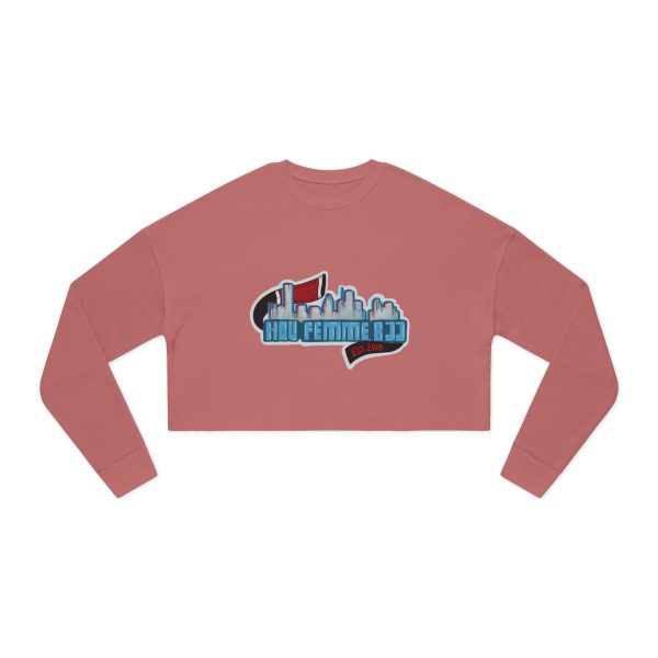 Houston Femme BJJ Skyline Crop Sweatshirt - Image 2