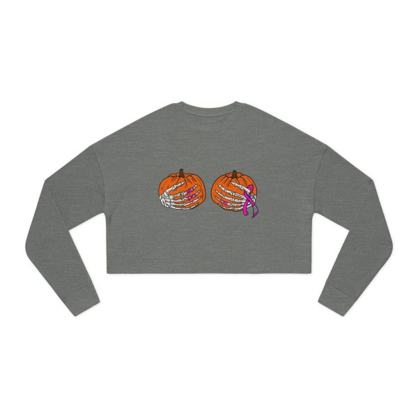 Breast Cancer Awareness Crop Sweatshirt - Image 2