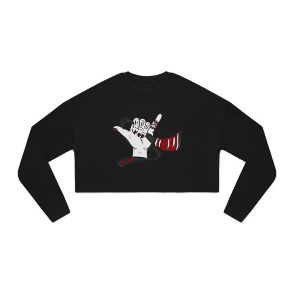 Houston Femme BJJ Original Cropped Sweatshirt - Image 3
