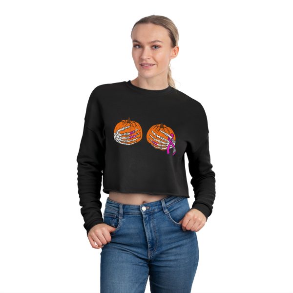 Breast Cancer Awareness Crop Sweatshirt - Image 3
